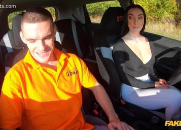 Fake Driving School - Instructor Cheats With Hot Student 1 - Lady Gang