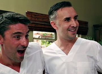 Two Masseurs Rub Jewels Jade's Muscle Body And Finger Her Cunt