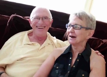 Granny Husband Invite A Junior Stud To Fuck Her