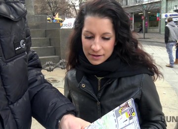 Dude Is Watching His GF Sucking Stranger's Cock For Cash