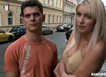 Amazingly Hot Blonde Babe Enjoys A Big Cock