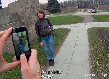 Amateur Brunette Blows And Gets Fucked From Behind In A Hall