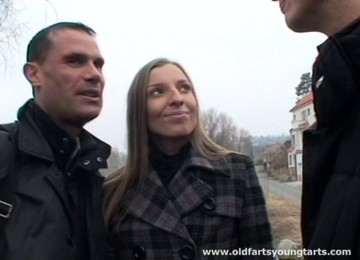 It Takes Two Guys Fucking All Her Holes To Get This Babe Off