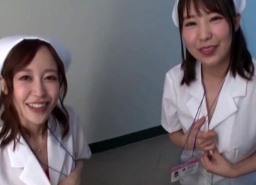 Smoking Hot Asian Chicks Love Riding A Stiff Pecker Together