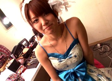 Seductive Japanese Babe Gets A Creampie Facial At A Wild Bukkake Party