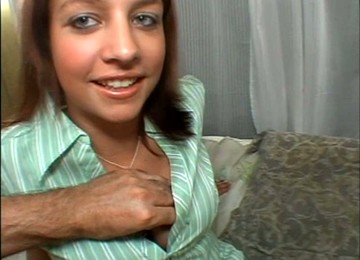 Pretty Redhead Girl Gets Fingered In Both Holes And Fucked