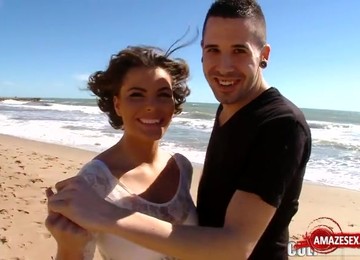 Brunette Porn Babe Hard Love Making And Jizz Shot