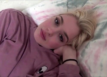 Bored Stepbrother Creampies Cute Blonde Stepsister - Small Tits