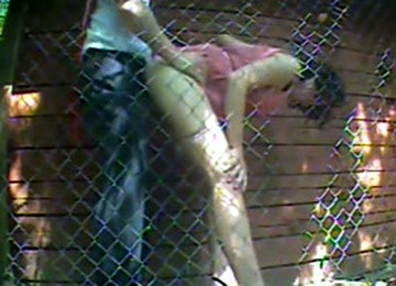 A Hidden Cam Behind The Cabin In The Woods To Catch My Slutty Wife