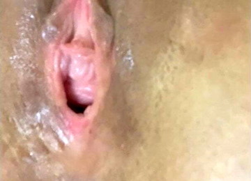 The Bitch Masturbates On Skype, Stuffs Her Ass With Panties