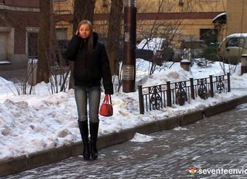 A Red Hot Amateur Girl Gets Her Smooth, Shaved Pussy Fucked