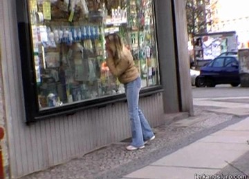 Amateur POV Blow Job And Hand Job By A Skinny Blonde