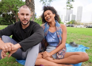 Quickie Interracial Fucking On The Stairs With Cute Alina Ali