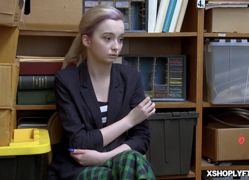 Lexi Lore Sucking The LP Officers Cock