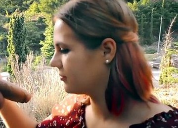 Public Blowjob At The Busy Highway