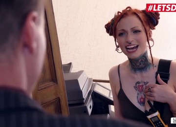 Jezzicat Alternative German Babe Gets Her Tight Pussy Fucked Hard By Horny Boss