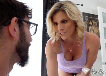 Curious And Naughty Blonde Flashes Her Big Boobs Before Being Anal Pounded