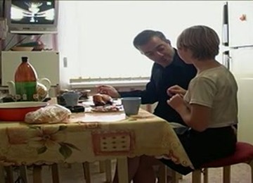 Russian Housewife Got Horny And Rode Her Hubby In The Kitchen