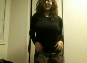 Nasty Chubby Chick With Fine Boobs Shows Striptease