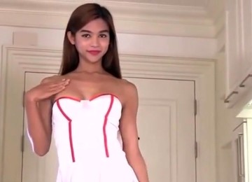 Nurse Ladyboy Jerks Off