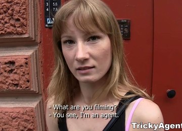 A Blond Student Is Looking For Some Cash!