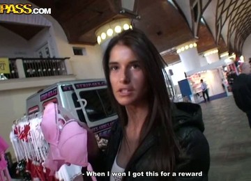 Skinny Brunette Chick Is Fucked Nicely