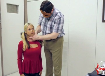 Kinky Dude Punishes Anal Hole Of Sweet Looking Pig-tailed Blond Chick