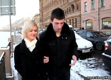 Busty Blonde Cathy Enjoys Amazig Rear Banging With Eddie