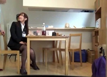 Nasty Miyuki Nanako Wearing Black Lingerie Gets Fucked Hard