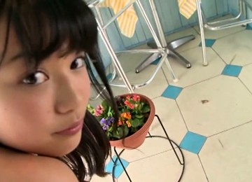 Bosomy Japanese Hottie Teases Her Oversized Jugs