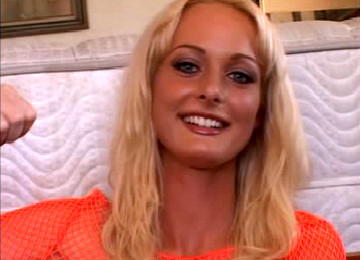 Younger & Blonde Melissa Lauren Gets Gangbanged By 10!