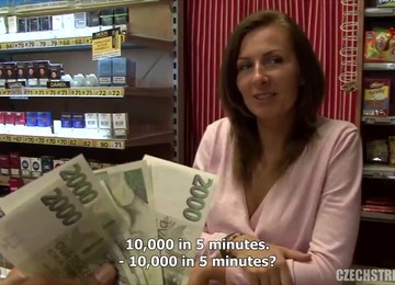 Pay To Copulate A Czech Mature Right Behind Store Counter(2K) - Point-Of-View