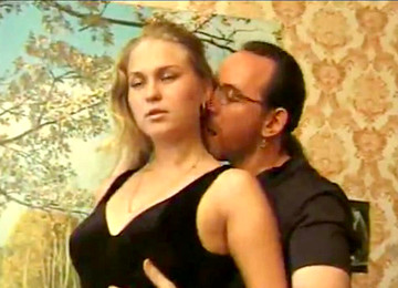 Drunck, Russian Teen Alina, Tricky Old Teacher