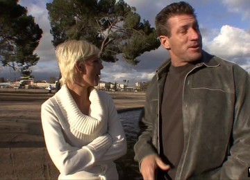 Blonde Fucking A Hunky Big Dude Likes Crazy