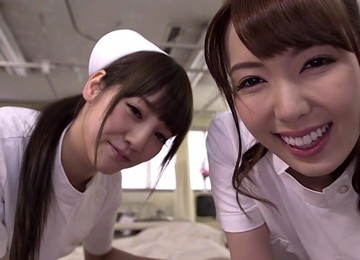 Yui Hatano With Rei Miziuna Threesome Nurses