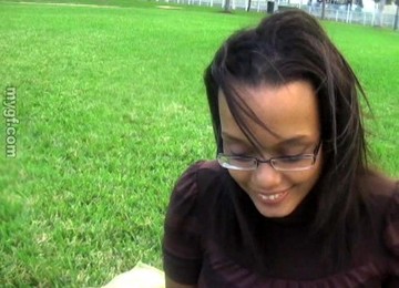 Ebony Babe With Large Boobs Enjoys Teasing The Camera. Homemade