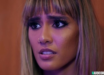 Ebony Has Trio Interracial Love Making