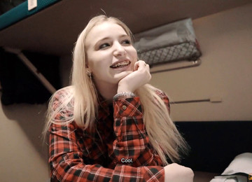 Creampie Eating, Hot Mouth Slo, On The Train