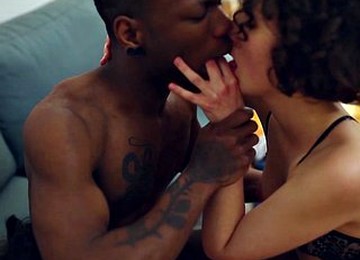 Bisexual Twink Guy Sucks Big Black Cock In A Threesome