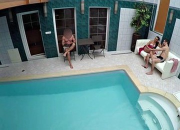 Hunt4k. Cuckold Swims While Handsome Stranger Has Fun With