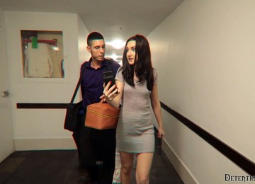 Tall Slender Brunette With Juicy Booty Kelsey Kage Does Everything Her Man Desires