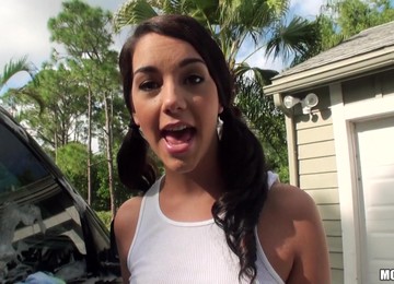 Haley Hollister Shows Her Soapy Ass And Enjoys Doggy Style Pounding