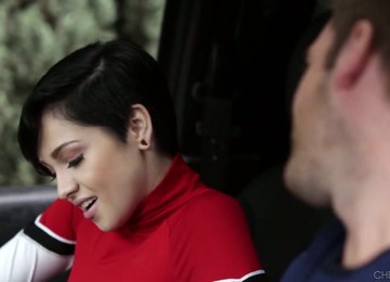 Sky Beautiful Hottie Cadey Mercury Rides Big Dick One Stranger Guy