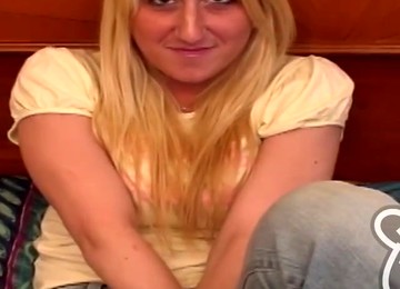 She Is Pretty Tall With Blonde Har And Big D-cup