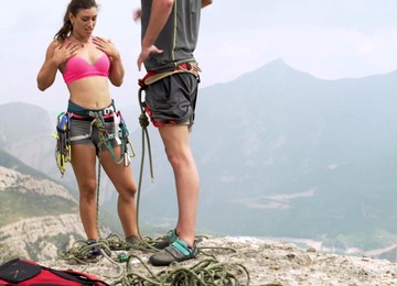 Julia Roca Spreads Her Legs And Gets Her Pussy Banged Outdoors