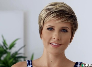 Horny Booty Blond In Thong Fucks Big Male Pole