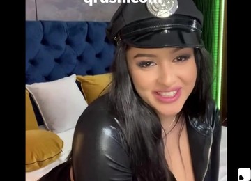 Cosplay Policewoman Fucks Her Dildo - Big Ass