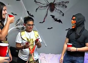 Lusty College Whores Have An Orgy Party In Dorm Room