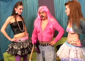 80s Party Turned Into A Lesbian Fuck Time