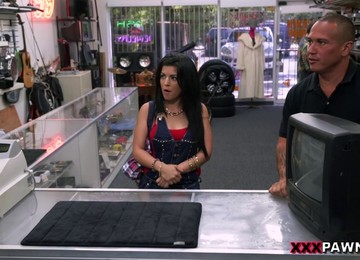 Amateur Brunette Rides A Cock After Sucking It POV Style